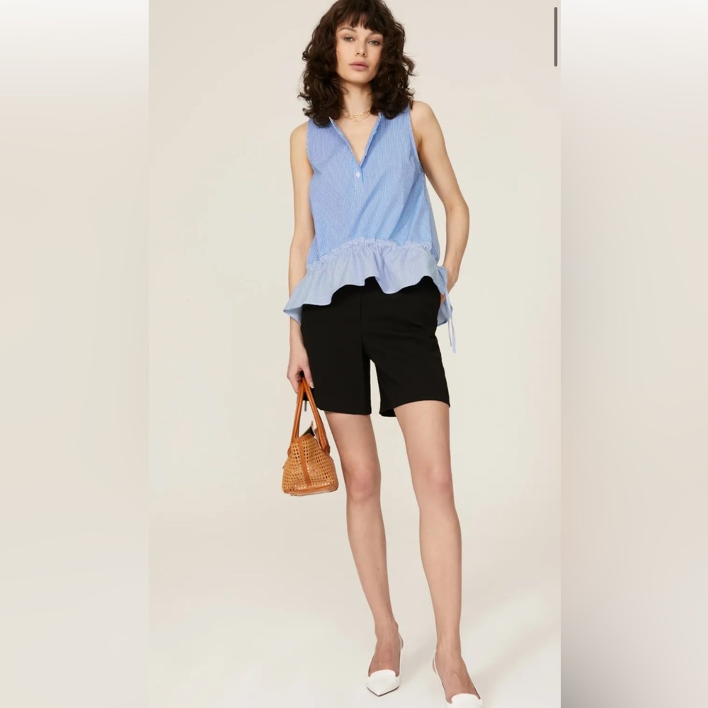 Thakoon Striped Cinch Waist Blouse NWT